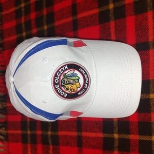 Eddie Olczyk Chicago Blackhawks US Hall of Fame 2012 Snapbk Cap SGA Private Bank